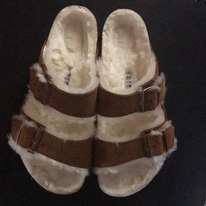 Arizona Shearling Birkenstock Sandal Size 41